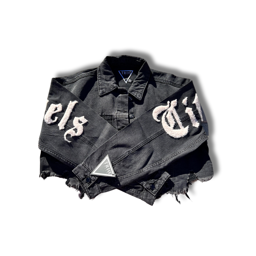 City Of Angels Cropped Jean Jacket