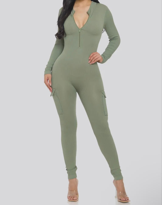 Casey Seamless Ribbed Jumpsuit